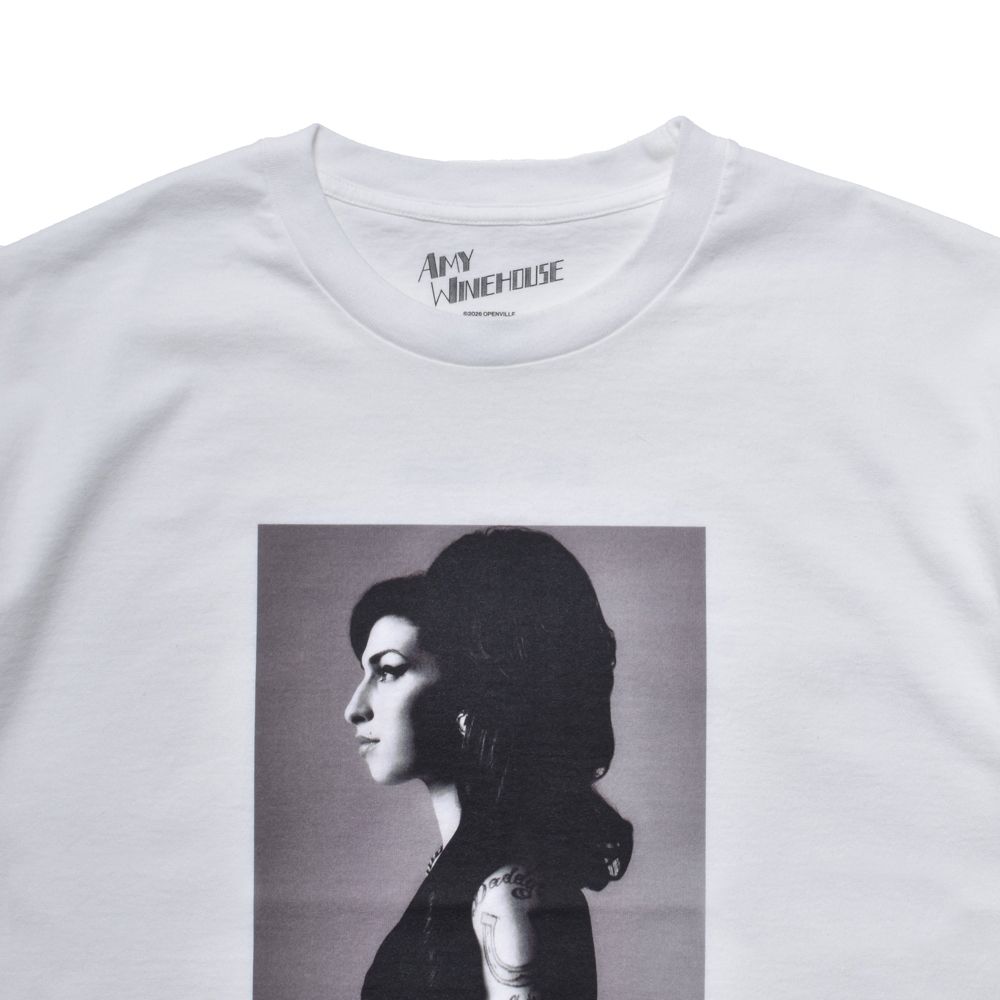 Amy Winehouse "Profile" Photo S/S Tee - WHT / MND-AMW001