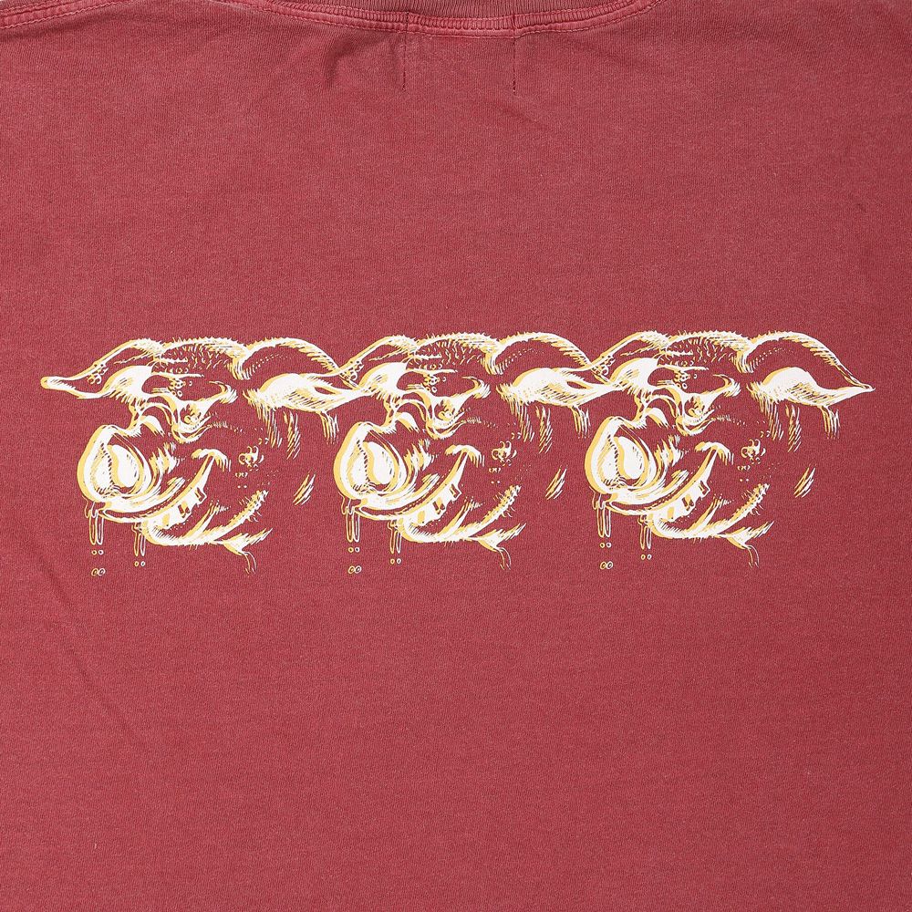 SCUM PORK L/S TEE - CRIMSON RED / ロングスリーブTシャツ