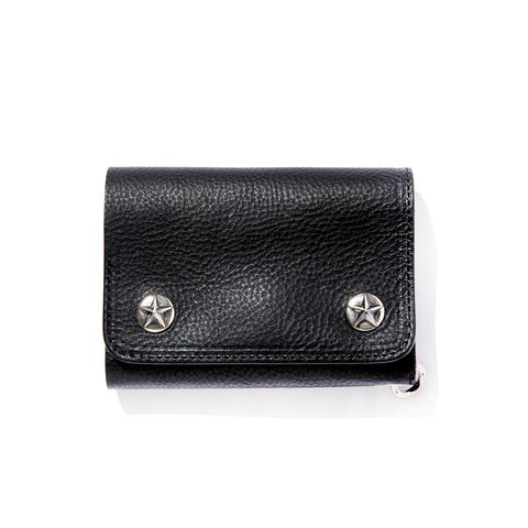 SILVER STAR CONCHO FLAP LEATHER HALF WALLET / スターコンチョ ハーフウォレット / CL-25SS002LE EX