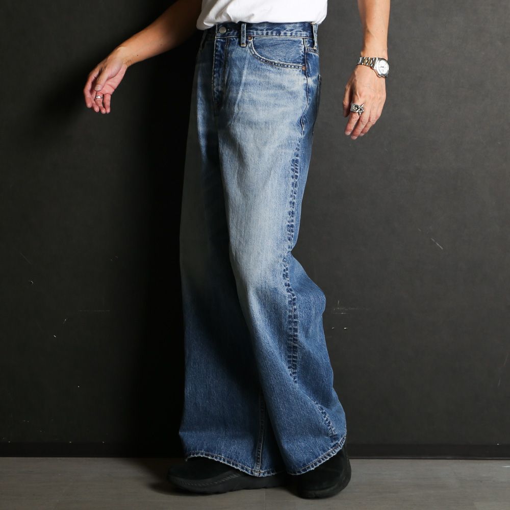 ×HAGUN / WIDE PIPE DENIM PANTS - BLUE / バギーシルエット デニムパンツ / VTM-25-P-103