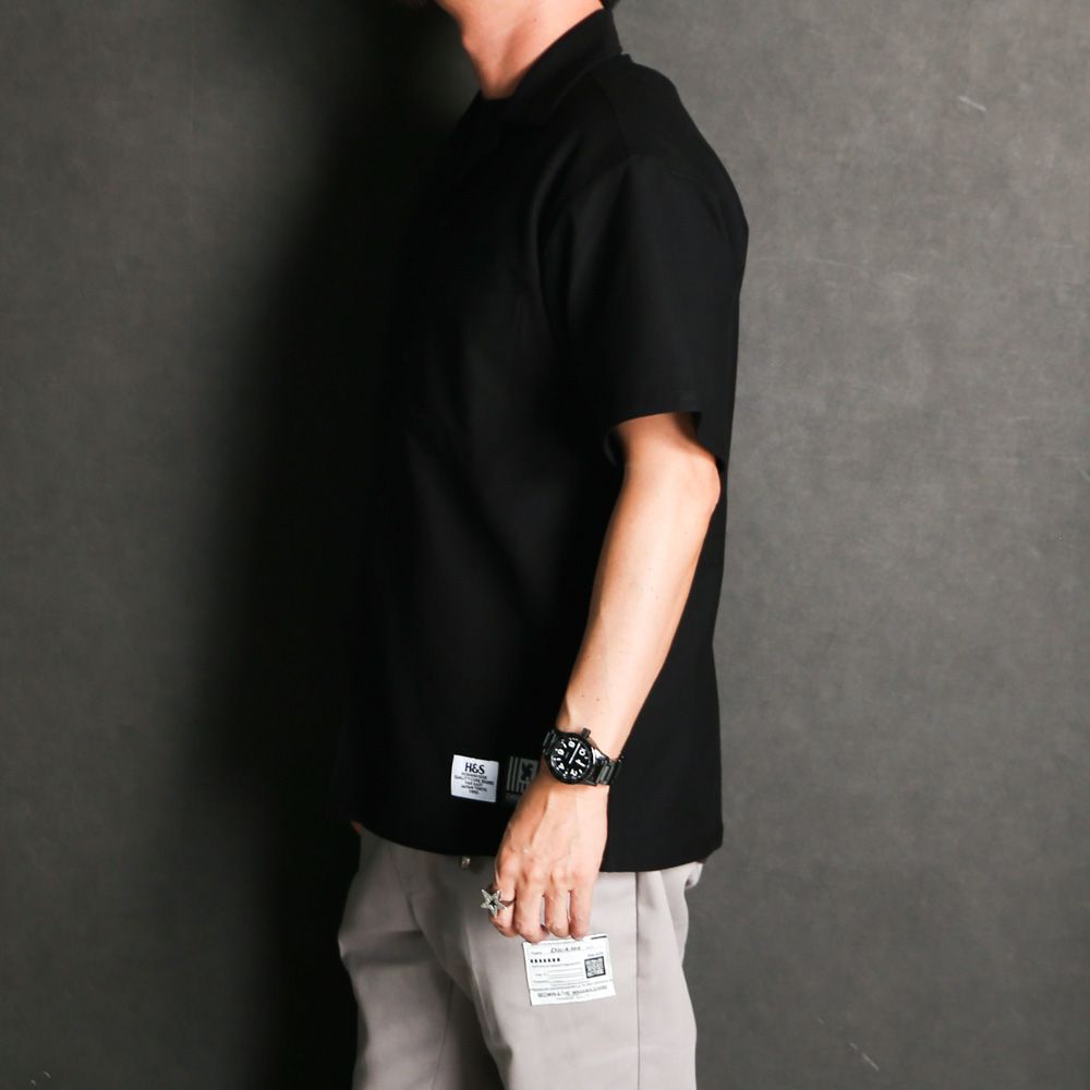 H&S×Chrome 8℃- S/S Shirt (26aw) - BLK / 半袖シャツ / HS-070126