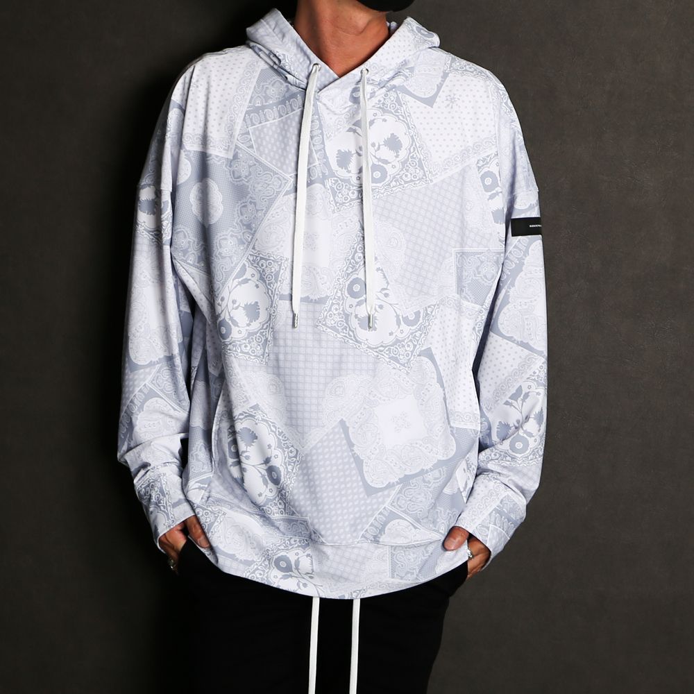 RESOUND CLOTHING - Paisley RUSH loose hoodie / ラッシュガード ルーズパーカー / RC24-C-001  | chemical conbination