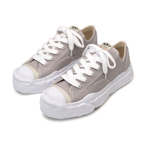"HANK" original sole toe cap sneaker LOW canvas - GRAY / A05FW702