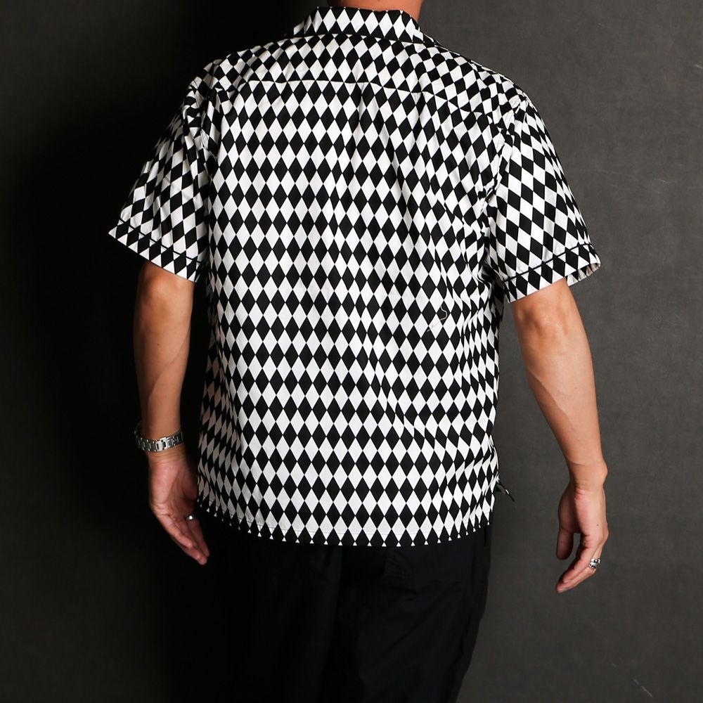 RATS - COTTON OMBRE CHECK SHIRT / オープンカラー シャツ / 22