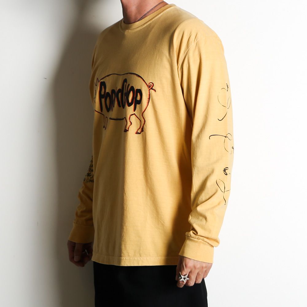 SCUM PORK L/S TEE - MUSTARD / ロングスリーブTシャツ