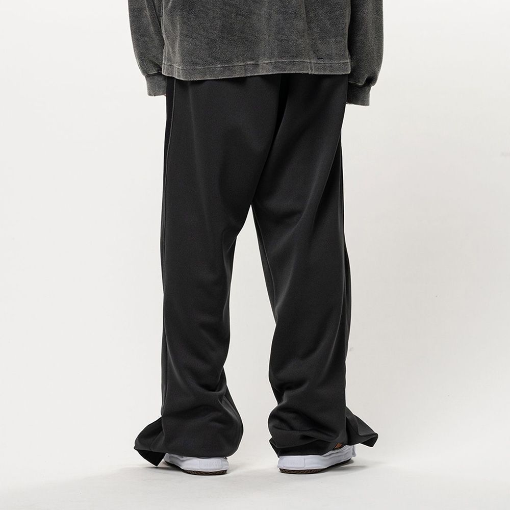 Folded Track Pants - BLACK / フォールデッド トラックパンツ / A17PT562
