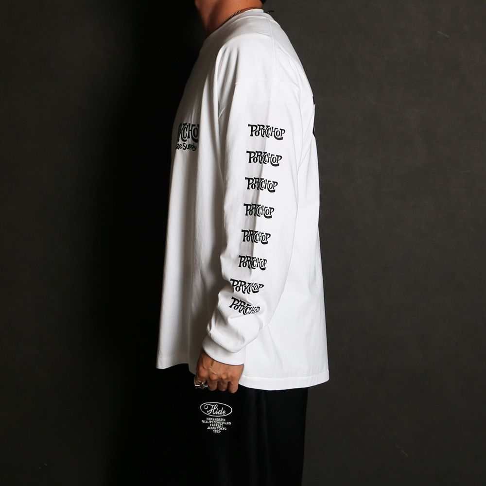 SC LOGO L/S TEE - WHITE / ロングスリーブTシャツ