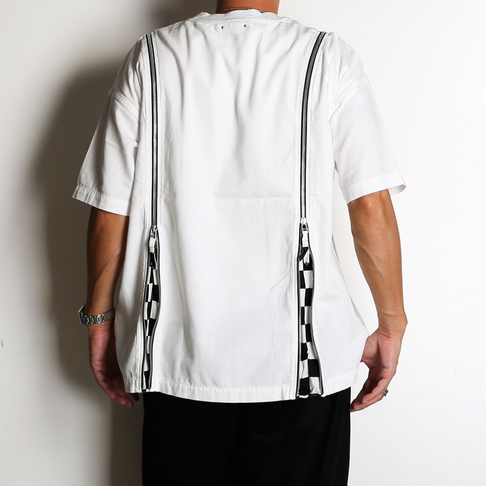 【ラスト1点-サイズ3】 OLD PARK×MINEDENIM / Zip Wide Denim T-SH / MND-23SSOP001-07