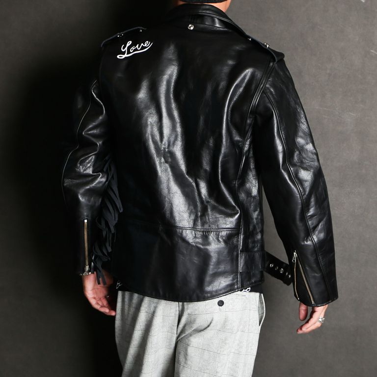 FIRSTRUST - ONE LOVE / FRINGE W-LEATHER RIDERS JACKET / 222FRJK 