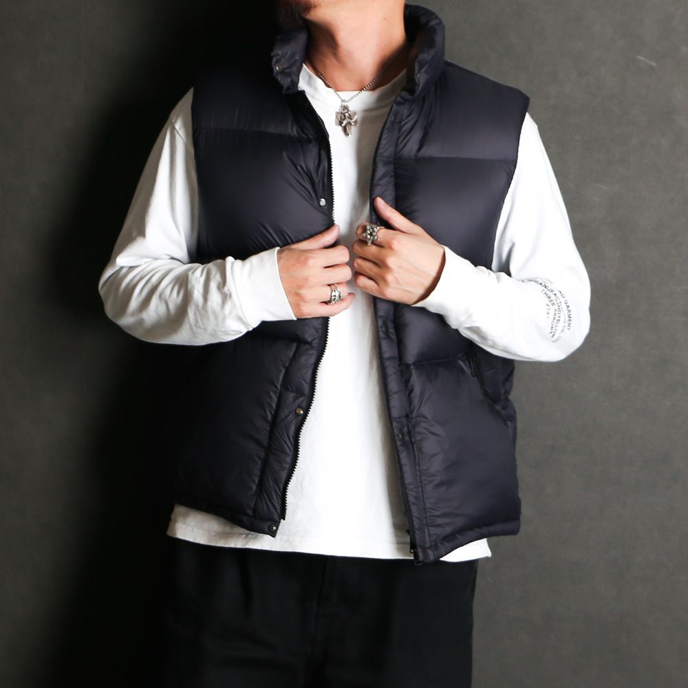 MINEDENIM × nonnative / EXPLORER DOWN VEST NYLON MINI RIPSTOP WITH WINDSTOPPER®︎ / NN-V4752