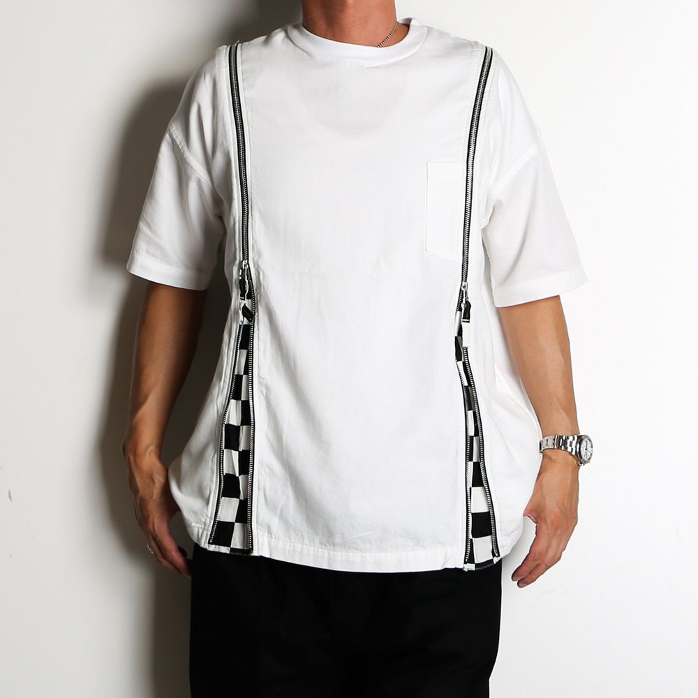 【ラスト1点-サイズ3】 OLD PARK×MINEDENIM / Zip Wide Denim T-SH / MND-23SSOP001-07