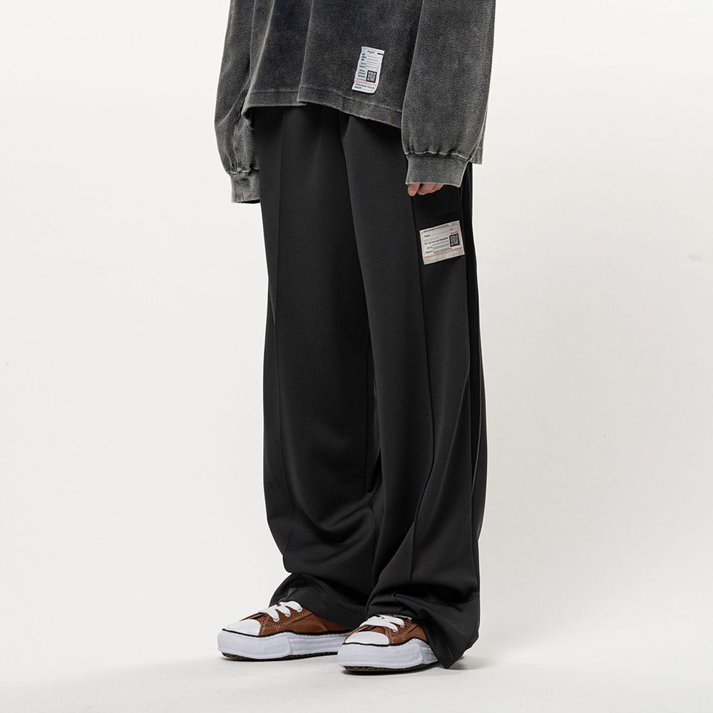 Folded Track Pants - BLACK / フォールデッド トラックパンツ / A17PT562