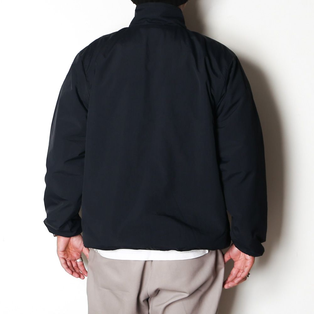 SD Shelled Fleece Jacket - Black / ナイロンフリースジャケット / OUNLE280