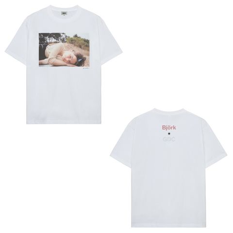 【Bjork by Kevin Cummins×GDC】 Color Tee - WHITE / Tシャツ / GD0583