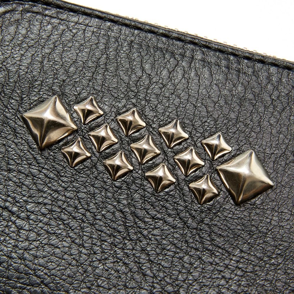 STUDS LEATHER ZIP MULTI WALLET / スタッズ ジップウォレット / CL-25AW010LE