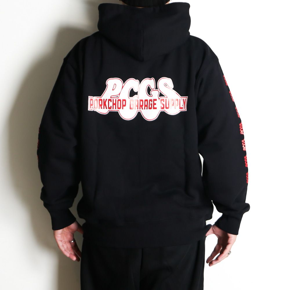 PP LOGO ZIP UP HOODIE / ジップアップパーカー