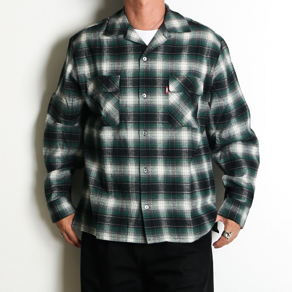 Check L/S Shirt (26aw) - Green / チェックシャツ / HS-080326