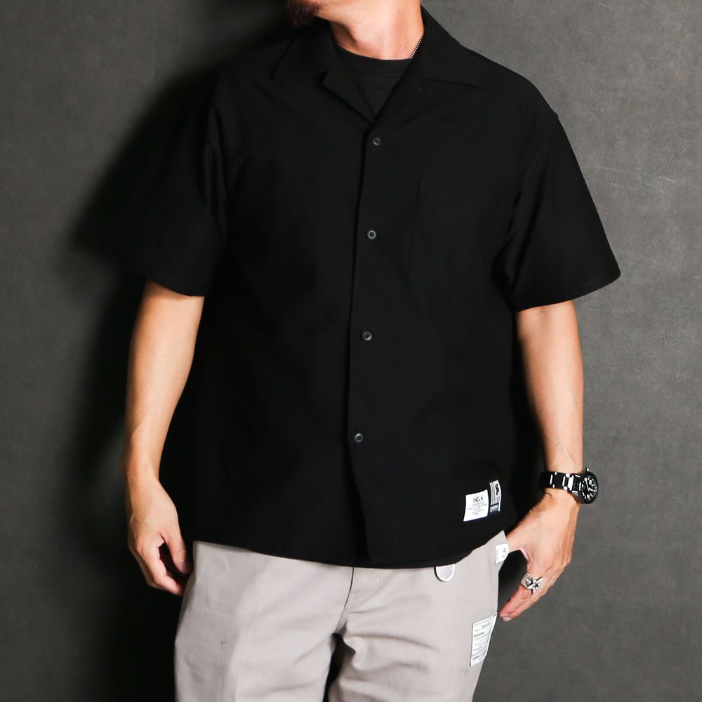 H&S×Chrome 8℃- S/S Shirt (26aw) - BLK / 半袖シャツ / HS-070126