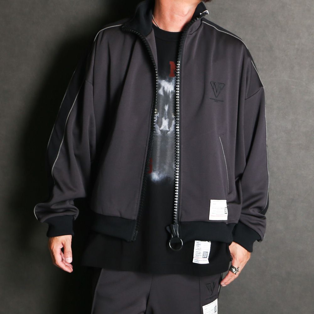 【ラスト1点-サイズ46】 Wide Back Track Jacket - BLACK / ワイドバック トラックジャケット / A17JK561