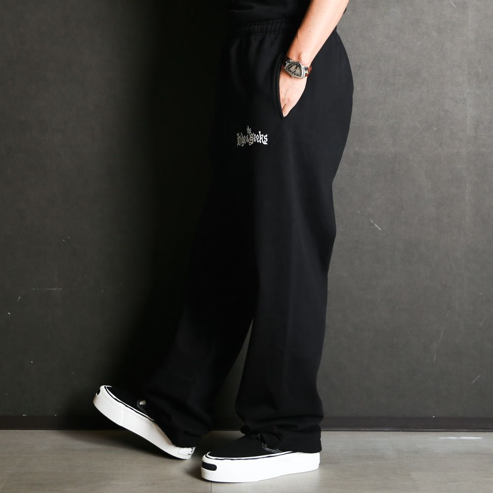 " HIDEANDSEEK × Toru Nishiura " / The H&S Sweat Pants - BLK / スウエットパンツ / H30th-010326