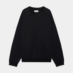 HUGE SWEAT - BLACK / オーガニックコットンヘビー吊裏毛 - ヒュージスウェット / A26A09CS01C