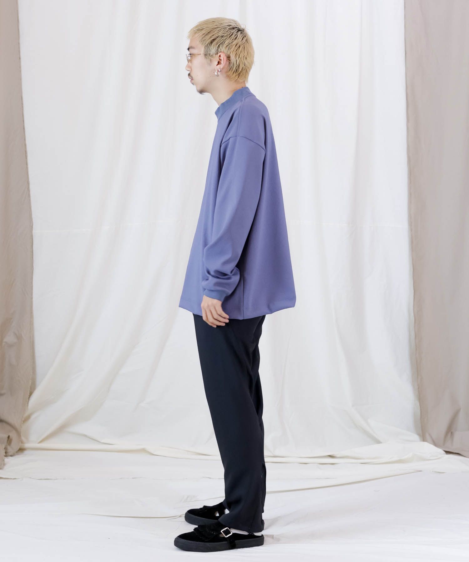 FULLDULL MOCK NECK L/S T / モックネック プルオーバーシャツ / 379111
