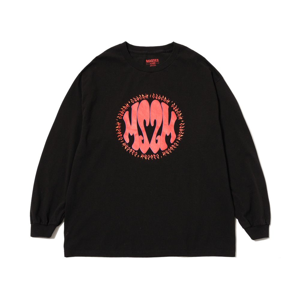 MASSES - T-SHIRT L/S MSSM - Black / ロングスリーブ Tシャツ