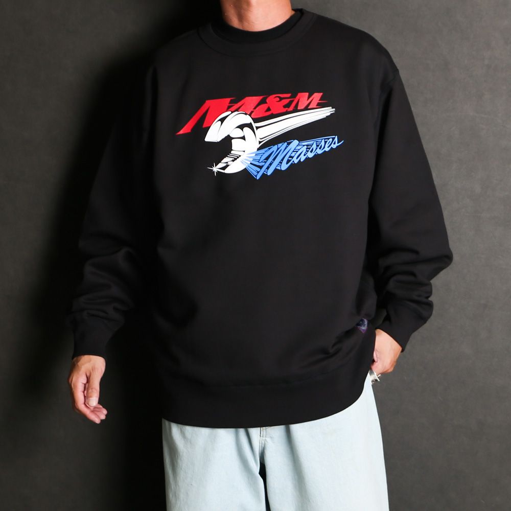 MASSES - × M&M / SWEAT CREW WRENCH M - Black / スウェット / 1249024 | chemical  conbination