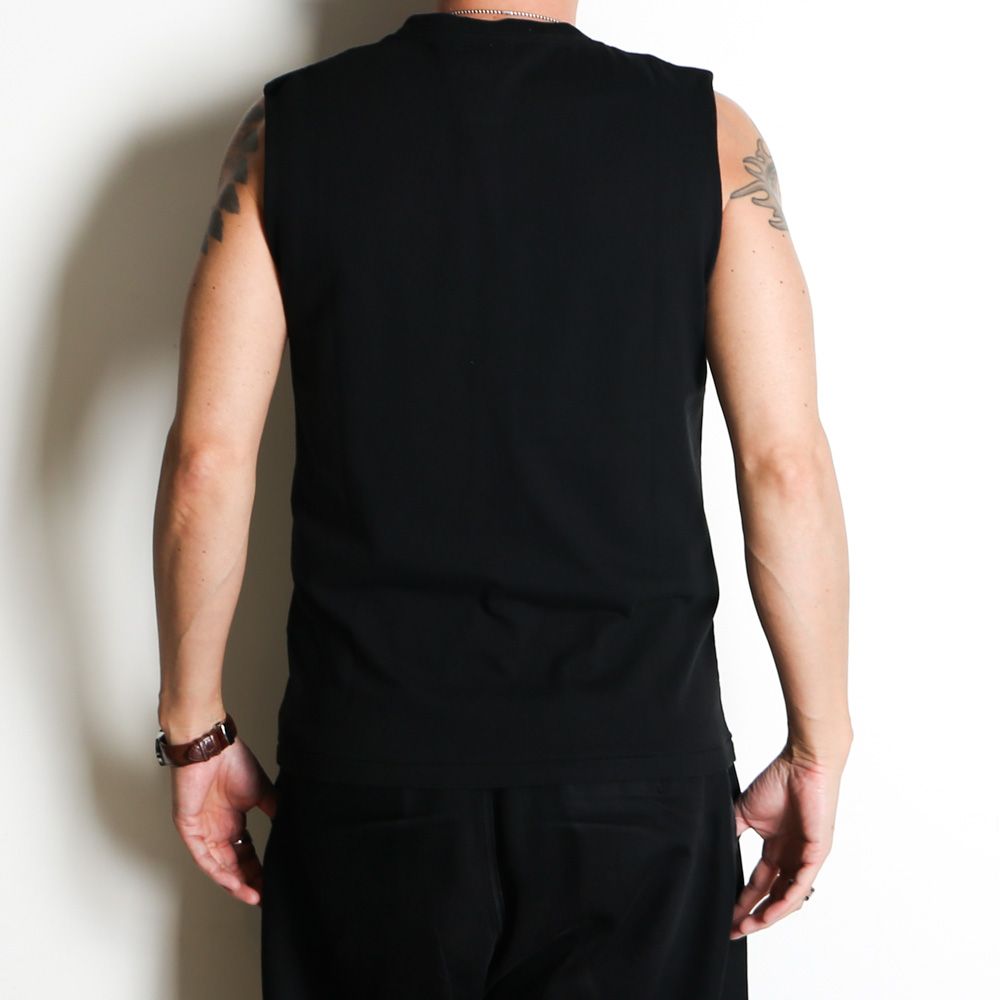 “AERO-KMY” Short N/S Tee T/C - BLACK / ノースリーブ Tシャツ / G16TS093