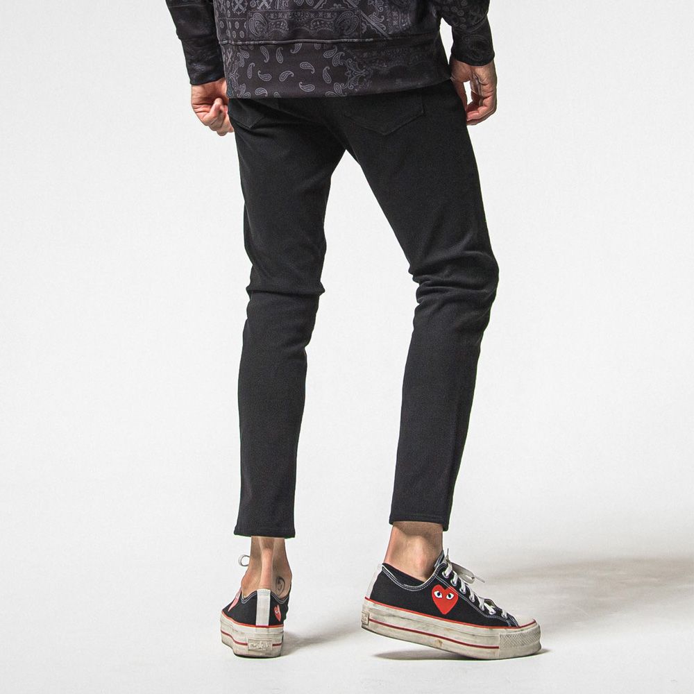 MICK DENIM JERSEY - BLACK / ジャージーンズ / BASIC-ST-020