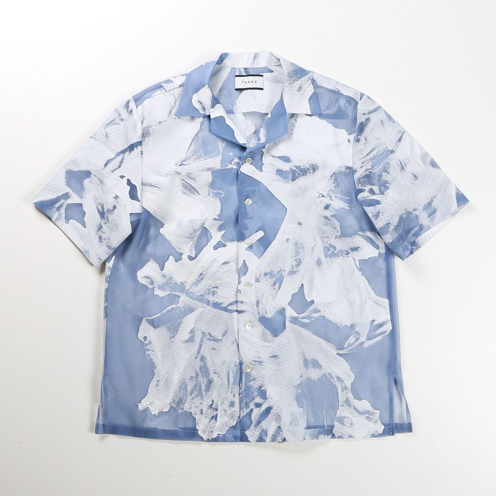 "TRANSPARENT FLOWER" OPEN COLLAR SHIRTS / オープンカラーシャツ / TA23SS-SH036
