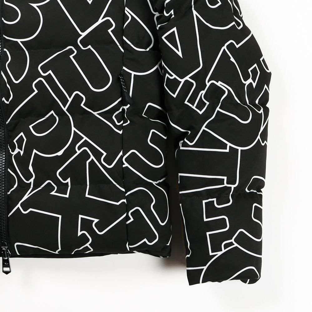 LETTERING DOWN JACKET / ダイアゴナルロゴ ダウンジャケット / USO-21042