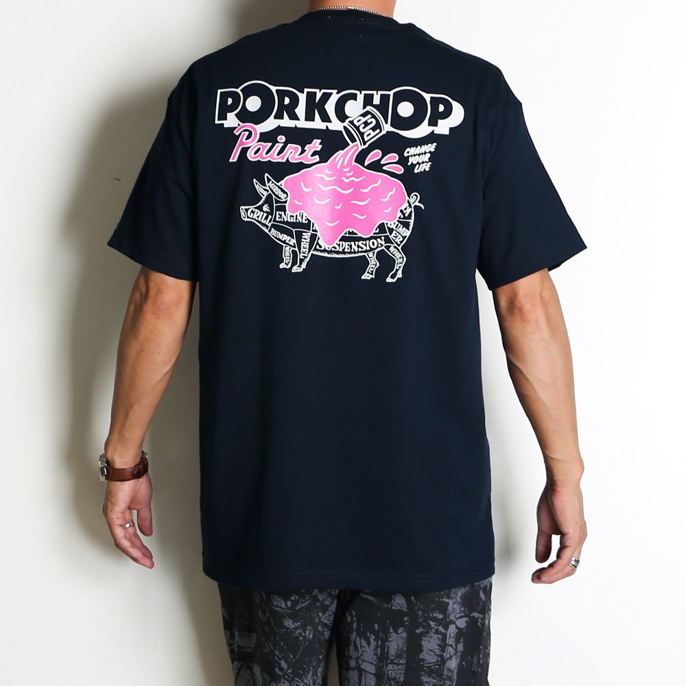 PCP PORK TEE - NAVY / ショートスリーブTシャツ