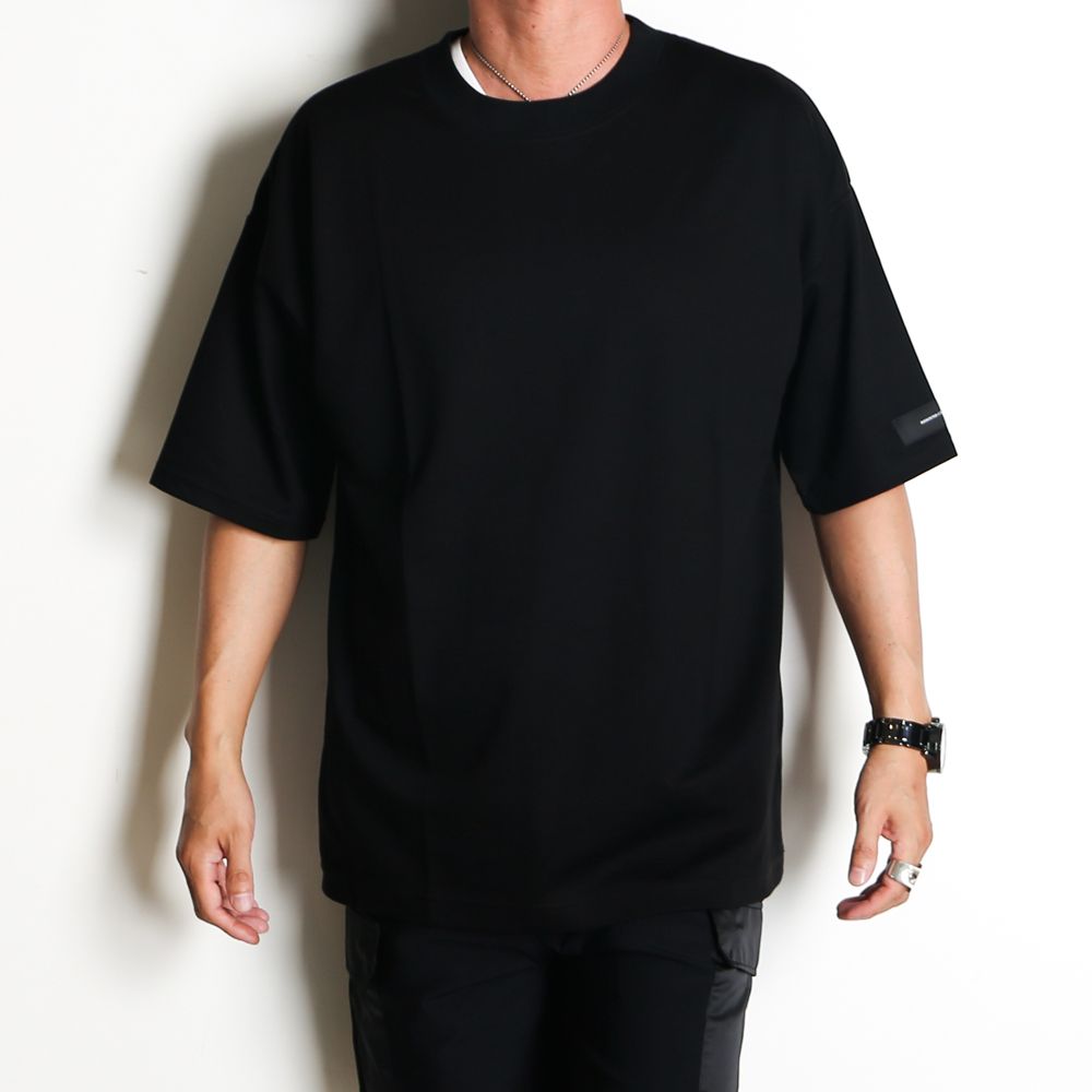 【ラスト1点-サイズ3】 REV MESH OVER TEE - BLACK / オーバーサイズ メッシュTシャツ / RC40-T-004