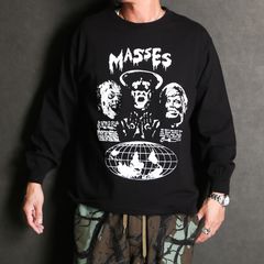 【ラスト1点-サイズS】T-SHIRT L/S GLOBE - BLACK / ロングスリーブ Tシャツ / 1251016