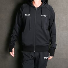 DOUBLE KNIT EMBOSS LOGO ZIP HOODIE / ジップアップ フーディー / 12561