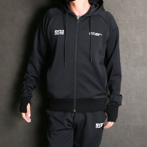 DOUBLE KNIT EMBOSS LOGO ZIP HOODIE / ジップアップ フーディー / 12561