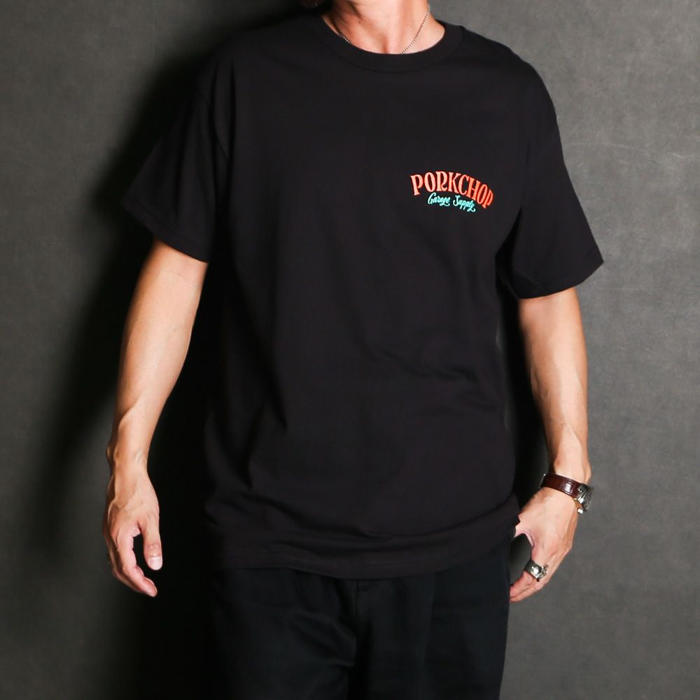 PCP BACK TEE - BLACK / ショートスリーブTシャツ