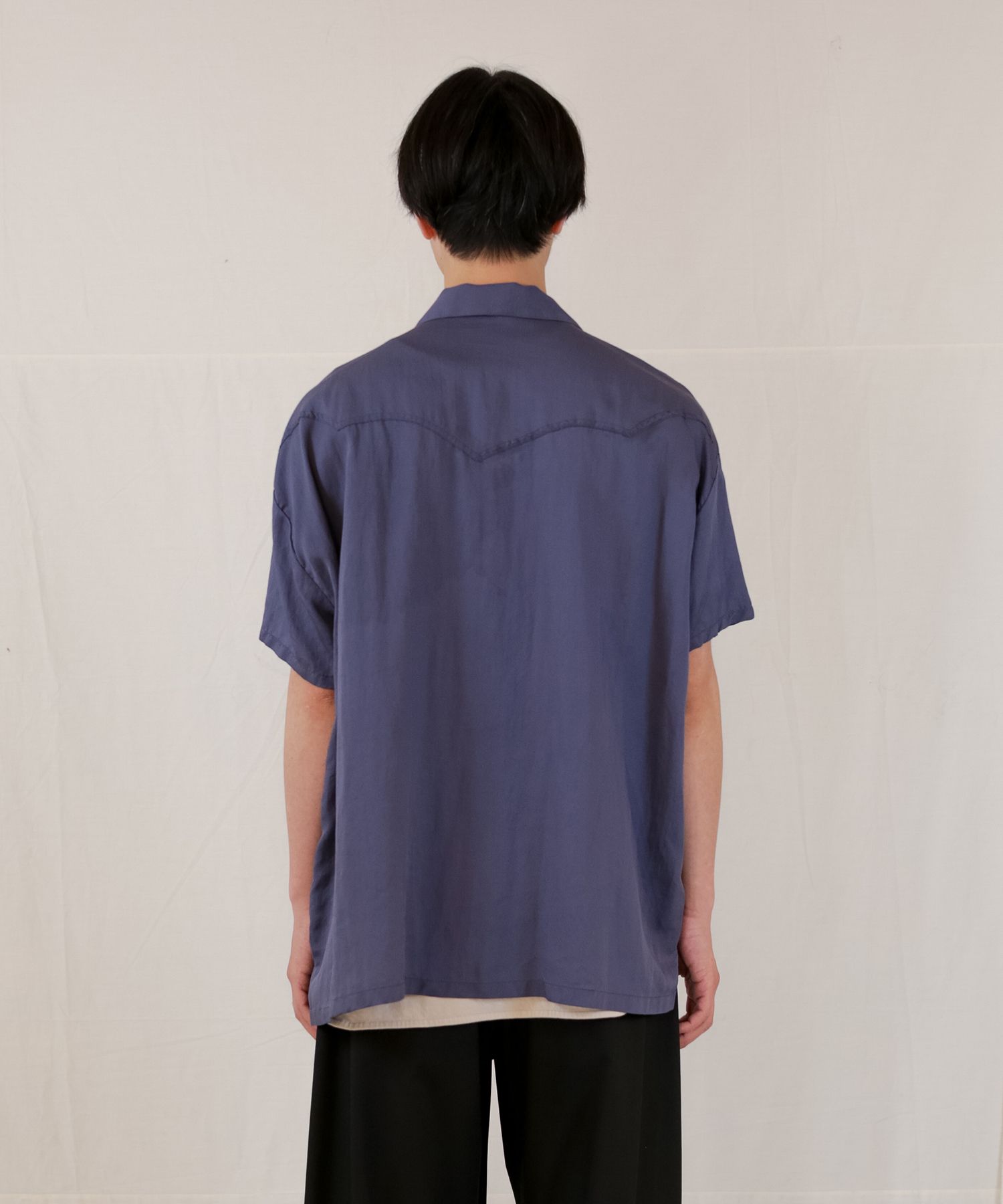 TE TWILL WIDE WESTERN H/S SH / ウエスタンヨーク ワイドシルエットシャツ / 379116