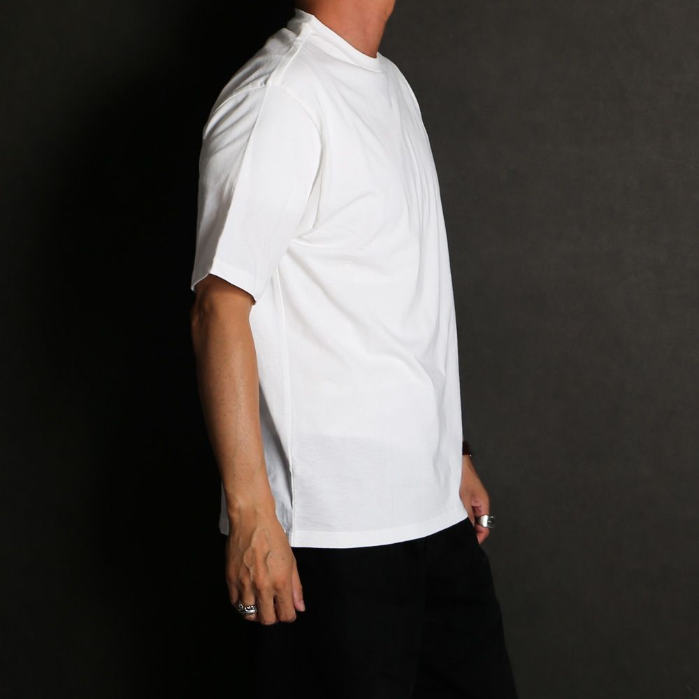 CREW NECK TEE - WHITE / 30/1オーガニックコットン空紡天竺 - クルーネックTee / M26B14CS02B