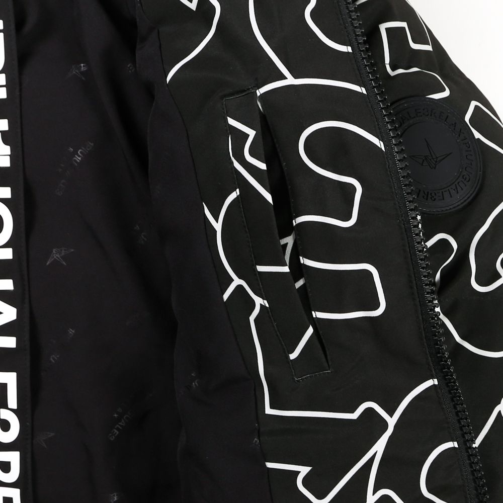 LETTERING DOWN JACKET / ダイアゴナルロゴ ダウンジャケット / USO-21042