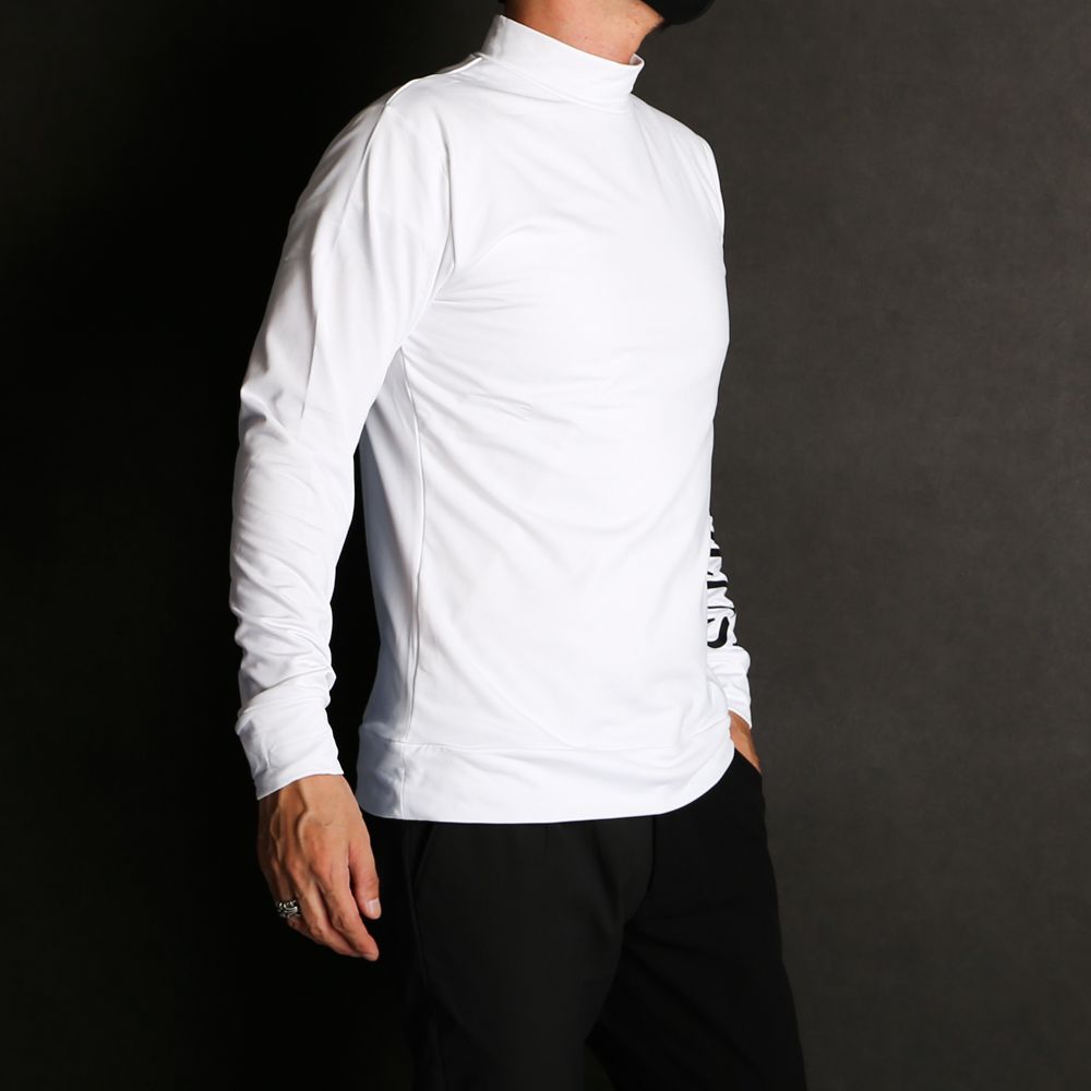 BACK BIG LOGO HIGH NECK T-SHIRTS / バックロゴ モックネックTシャツ / LAT-22002