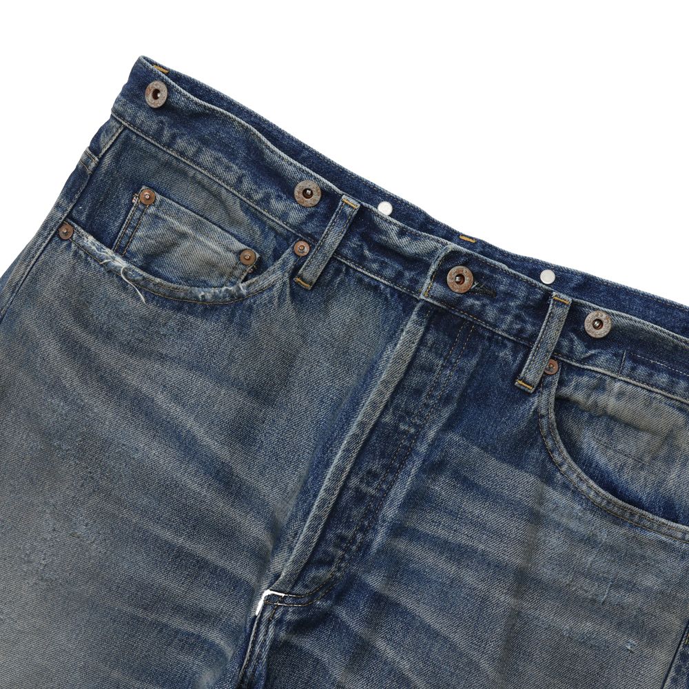 MADNESS AGING DENIM PANTS. RELAXED (LIGHT DISTRESSED) / FW24-JJN2