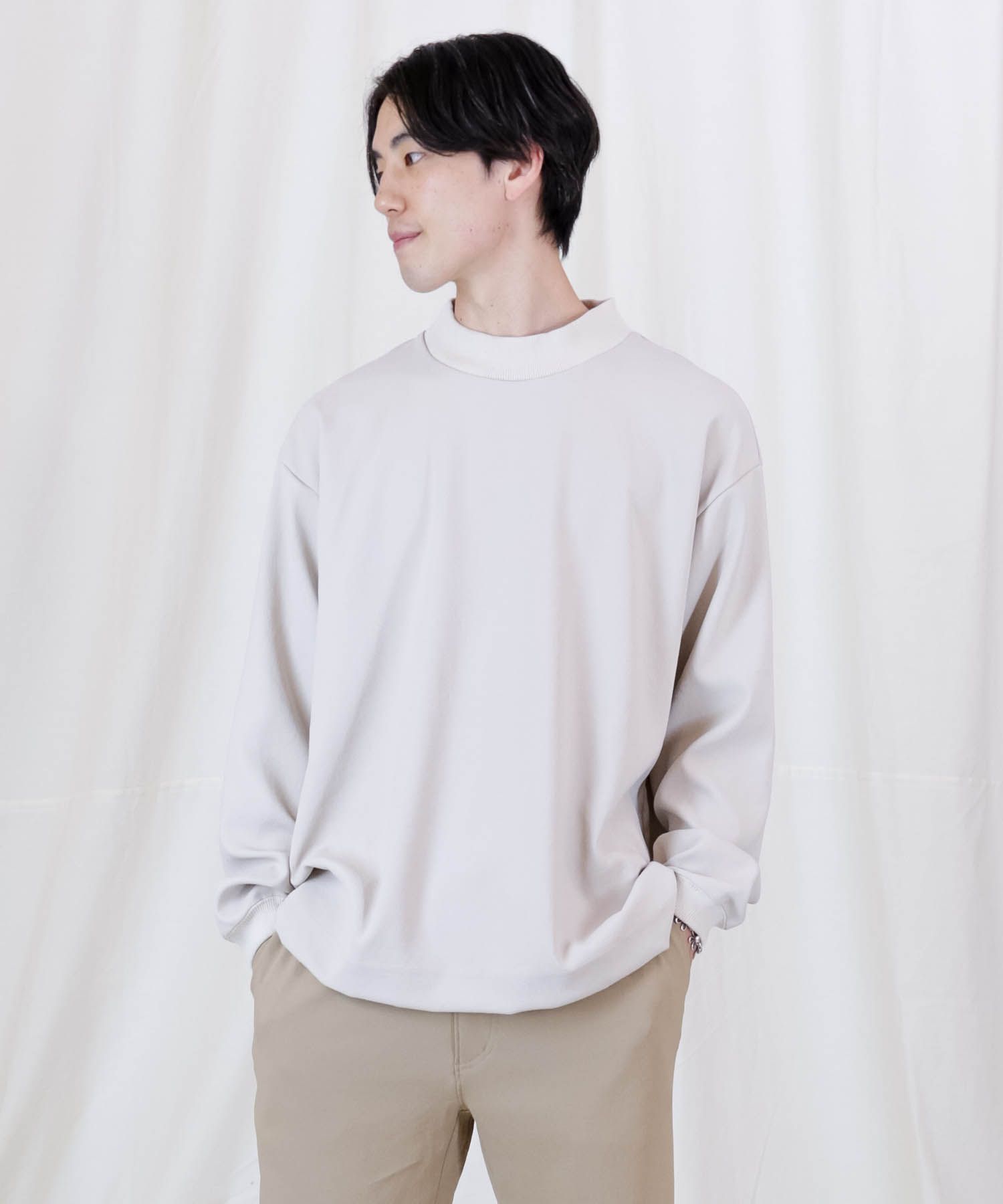 FULLDULL MOCK NECK L/S T / モックネック プルオーバーシャツ / 379111