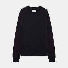 Relaxed Fit L/S Tee - Black / スーパー160sウール 防縮天竺 - リラックスドフィットL/S Tee / A26C12CS01C