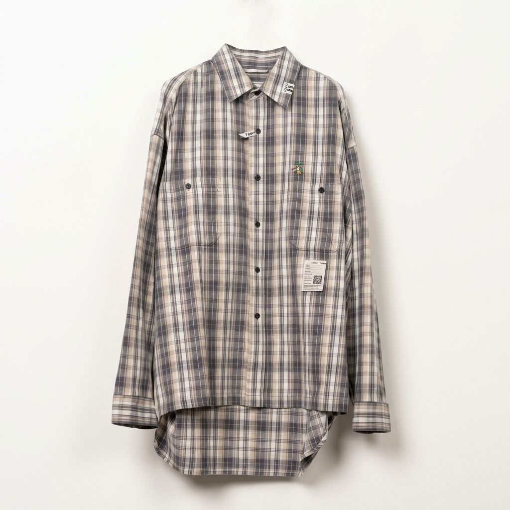 Check Long Sleeve Shirt - Black / チェック ロングスリーブ シャツ / J17SH186