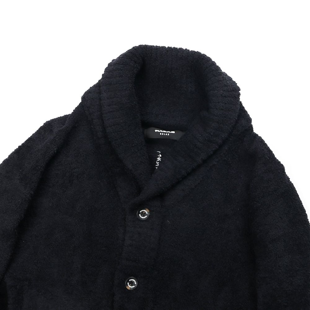 LOGO KNIT SHAWL CARDIGAN / ビッグロゴ ニットショールカーディガン / USK-20011