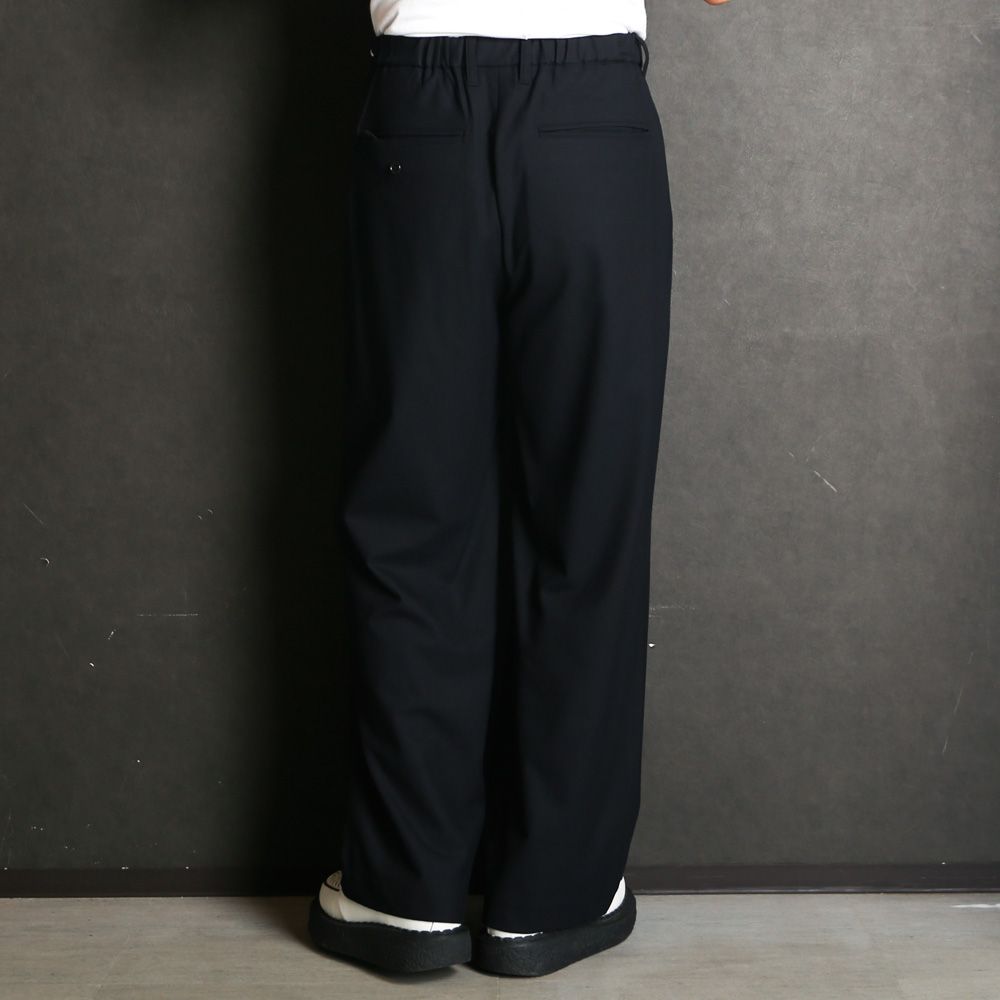 Wide Utility Trousers / ワイドトラウザー - ポリエステルレーヨン 2WAYストレッチ / SN-633A