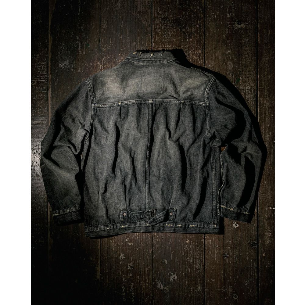 MVC type-I tracker jacket (used washed) - Black / デニムジャケット / MVC-JK04