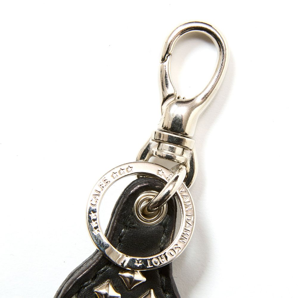 STUDS LEATHER RUGGED KEY RING / スタッズ レザー キーリング / CL-25AW011LE